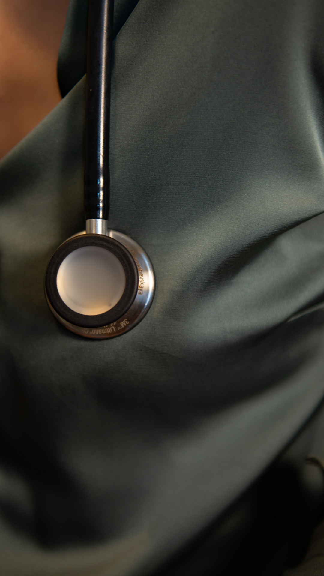 Stethoscope engraved with Dr Tatyana Lemeshevskaya